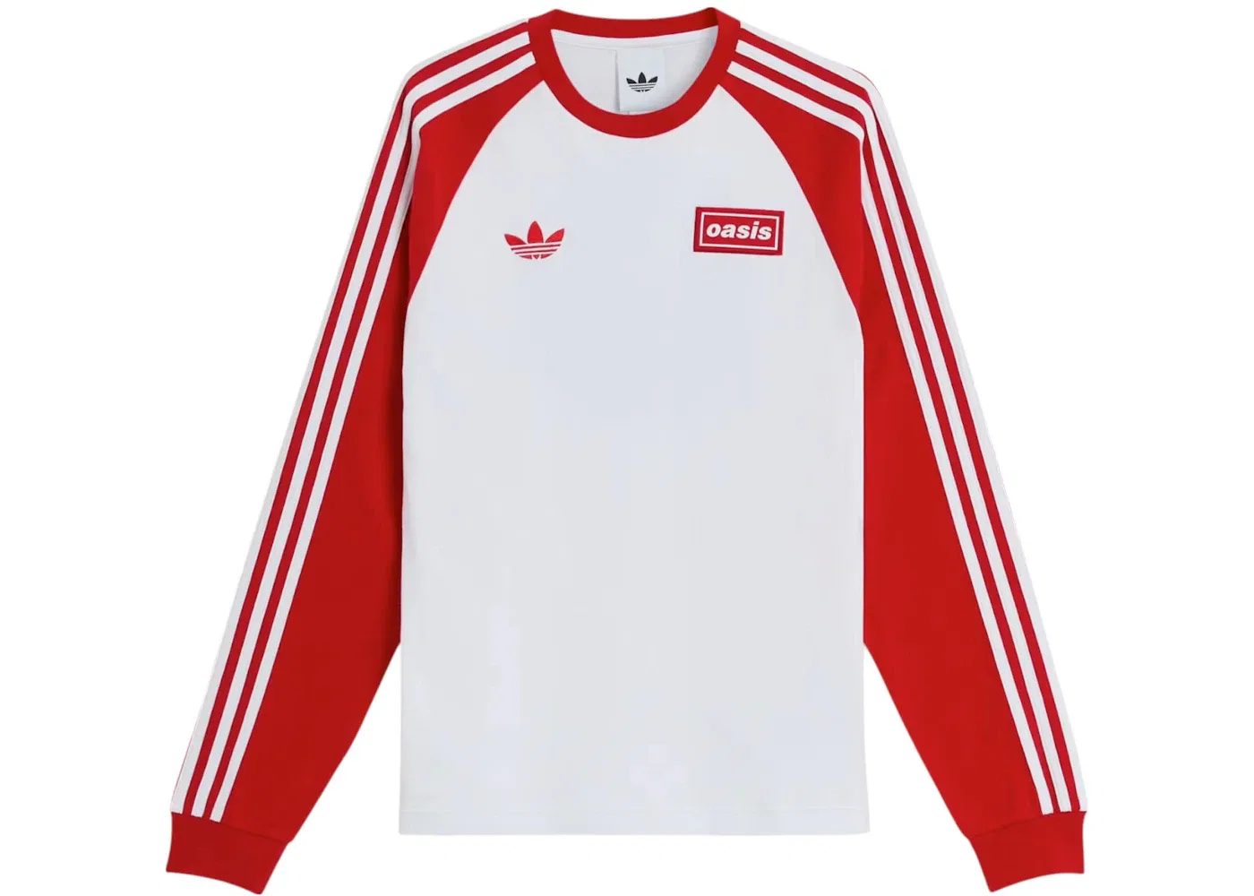 Мужская футболка с длинным рукавом Adidas x Oasis Tour 3-Stripes Longsleeve Tee, White