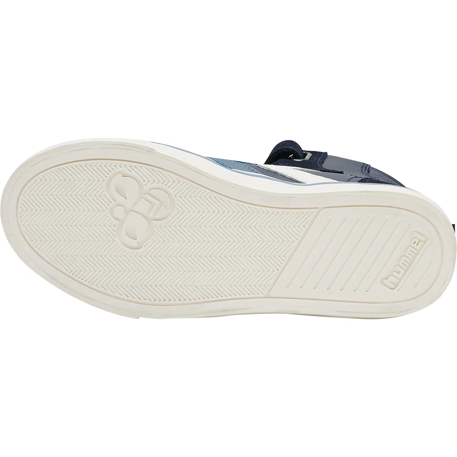 Детские высокие кожаные кроссовки Slimmer Stadil Junior Hummel, Dunkelblau — фото 2