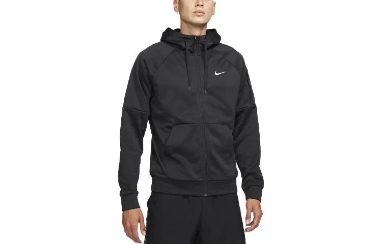 Мужской худи-кардиган с капюшоном Nike, Black