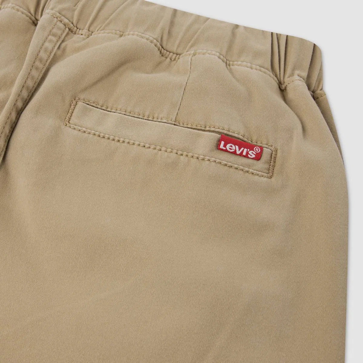 Узкие замшевые брюки на резинке для мальчиков 4-7 лет Levi's, Harvest Gold - Gold — фото 3
