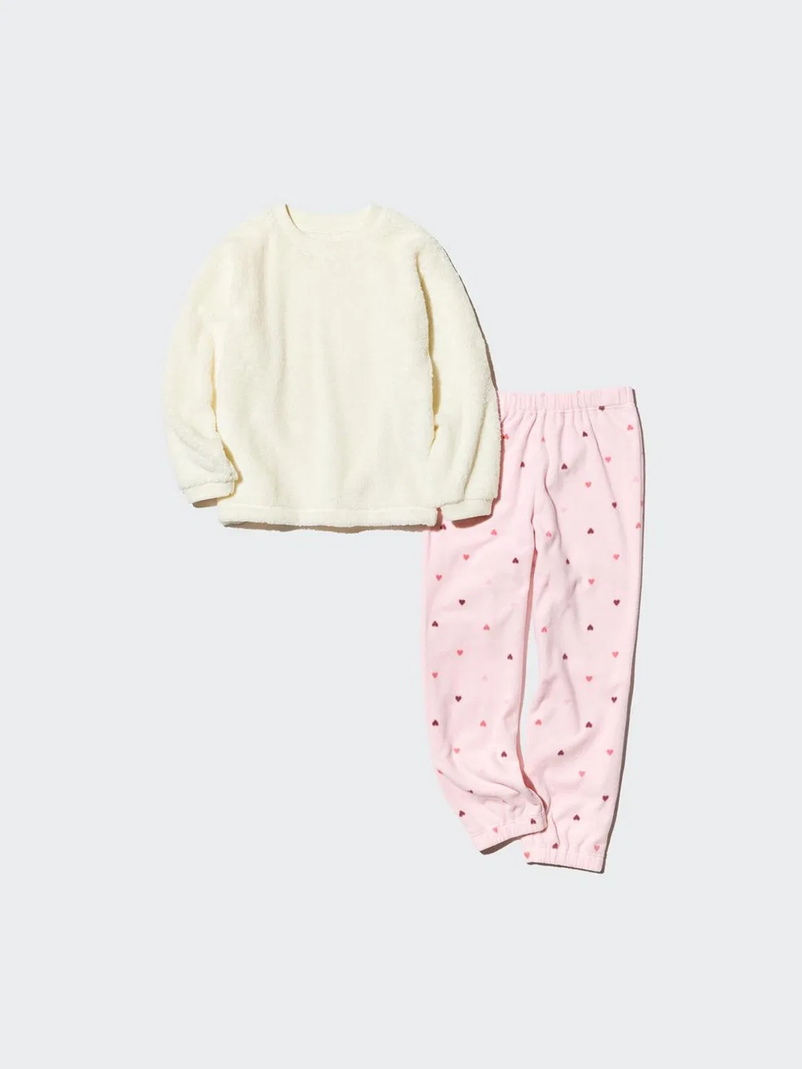 Комплект детский из флиса с длинным рукавом Uniqlo, светло-зеленый — фото 4