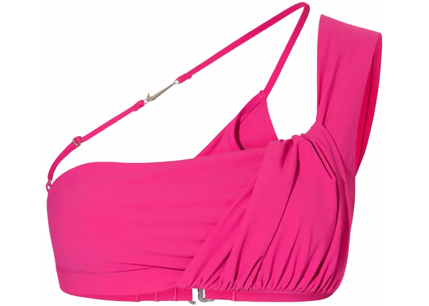 Женский спортивный бюстгальтер с драпировкой Jacquemus x Nike La Brassière Drapée, Dark Pink