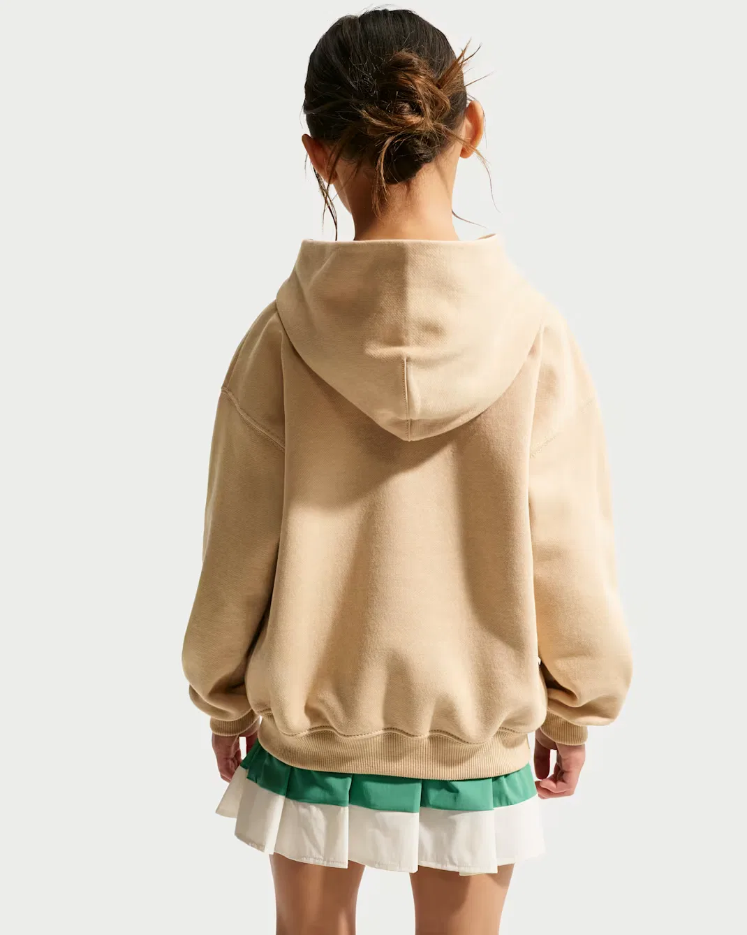 Детская флисовая толстовка с капюшоном от Studio Nike Sportswear, Linen — фото 2