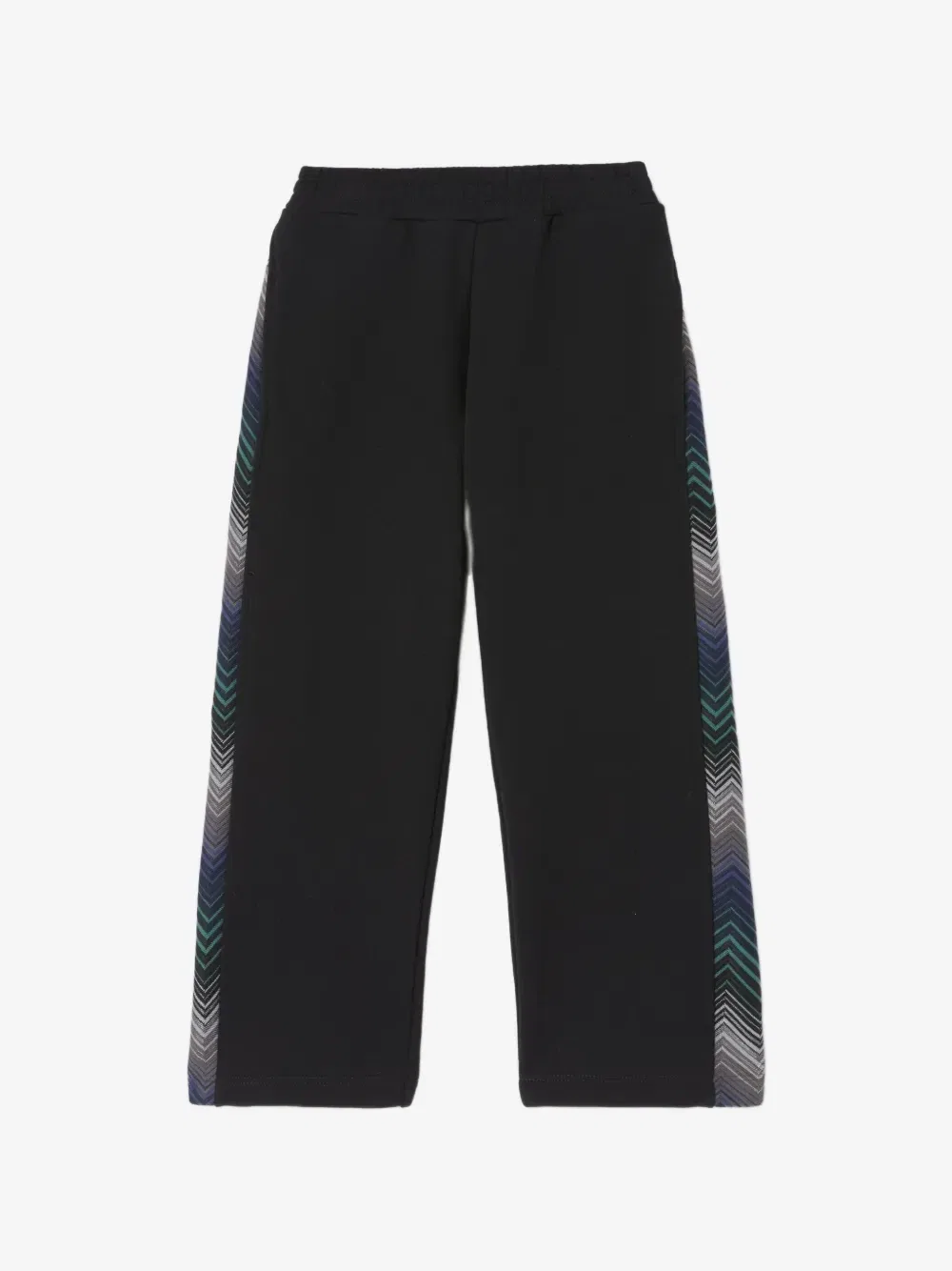 Спортивные брюки с зигзагообразным принтом Missoni Kids, черный
