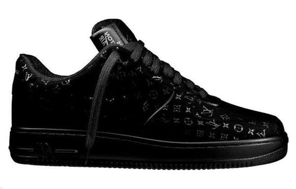 Кроссовки air force 1 low x louis vuitton shoes 'black anthracite' Nike, черный — фото 3