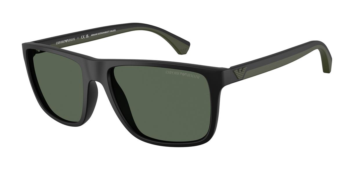 

Мужские солнцезащитные очки EA4033 EMPORIO ARMANI, rubber black/rubber green