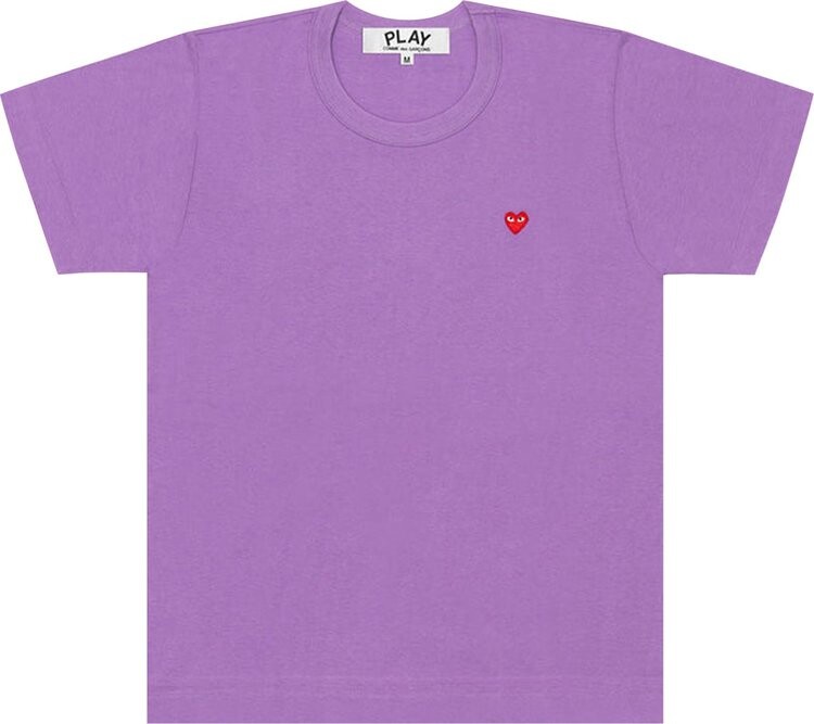 

Футболка Comme des Garçons PLAY Small Heart T-Shirt 'Purple', фиолетовый