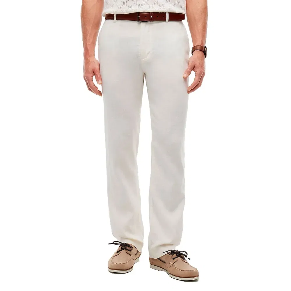 Мужские брюки прямого кроя Denton Sorona Linen Tommy hilfiger, White