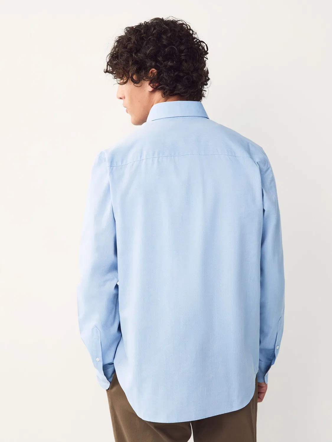 Оксфордская рубашка Slim Fit Next, Светло-голубой — фото 3
