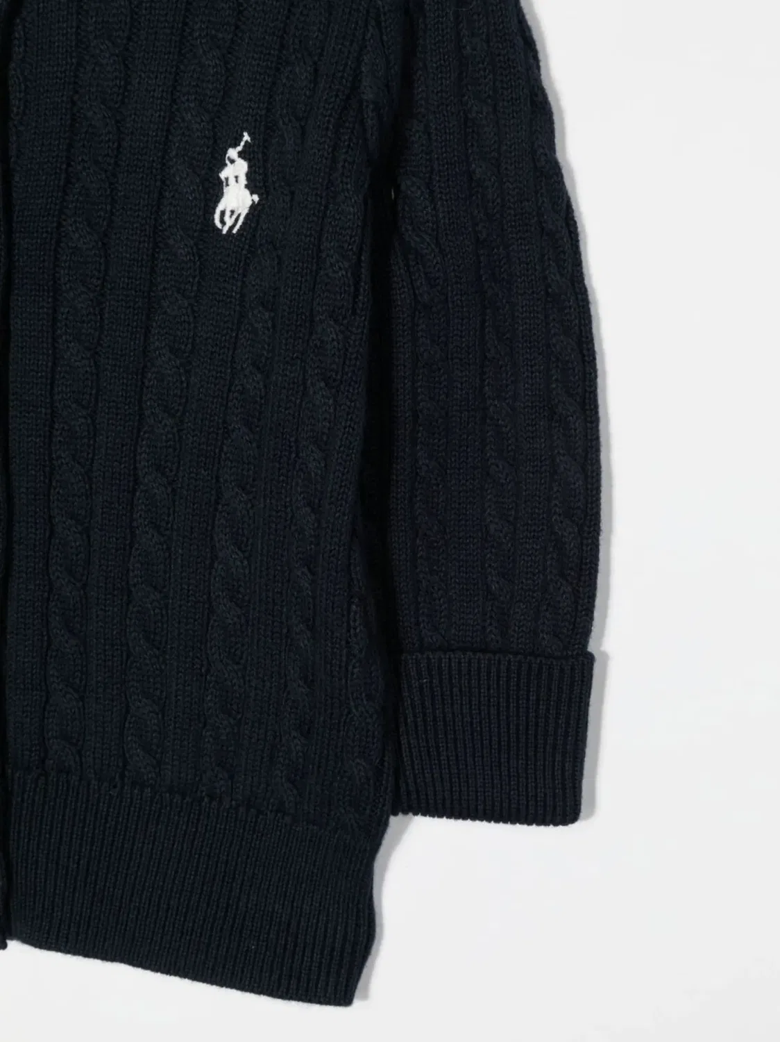 Джемпер с Cable-knit и мотивом Polo Pony Polo Ralph Lauren, темно-синий — фото 2