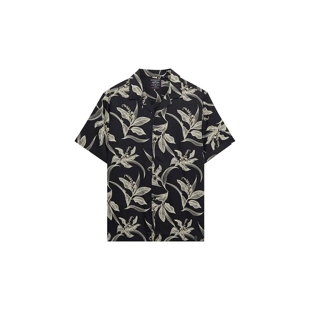 Рубашка с коротким рукавом Hawaiian Print Superdry, синий — фото 3