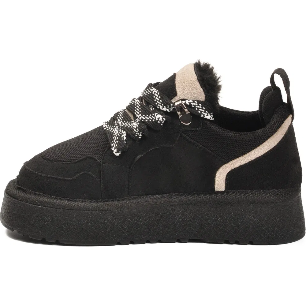 Детские спортивные кроссовки с шнуровкой, Black Suede Ayakmod — фото 2