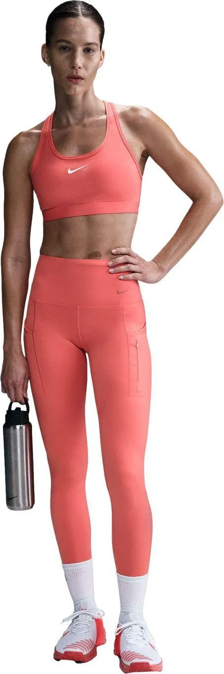 Женские леггинсы с высокой посадкой Nike Dri-Fit Go, розовые