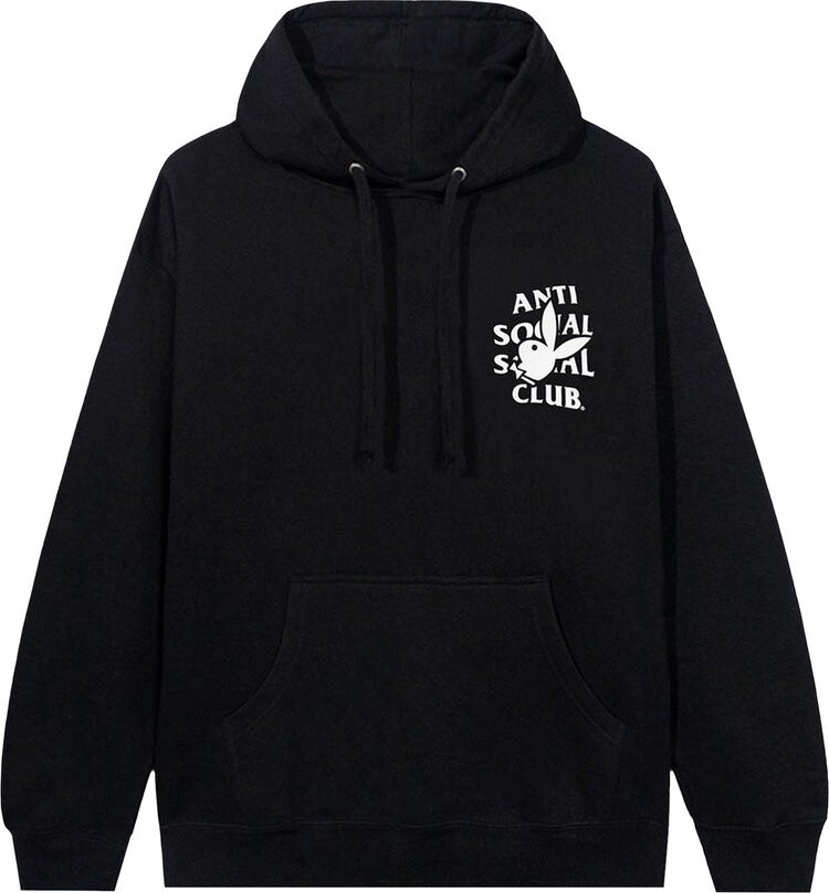 

Худи Anti Social Social Club x Playboy Bunny Logo Hoodie Black 'Black', черный