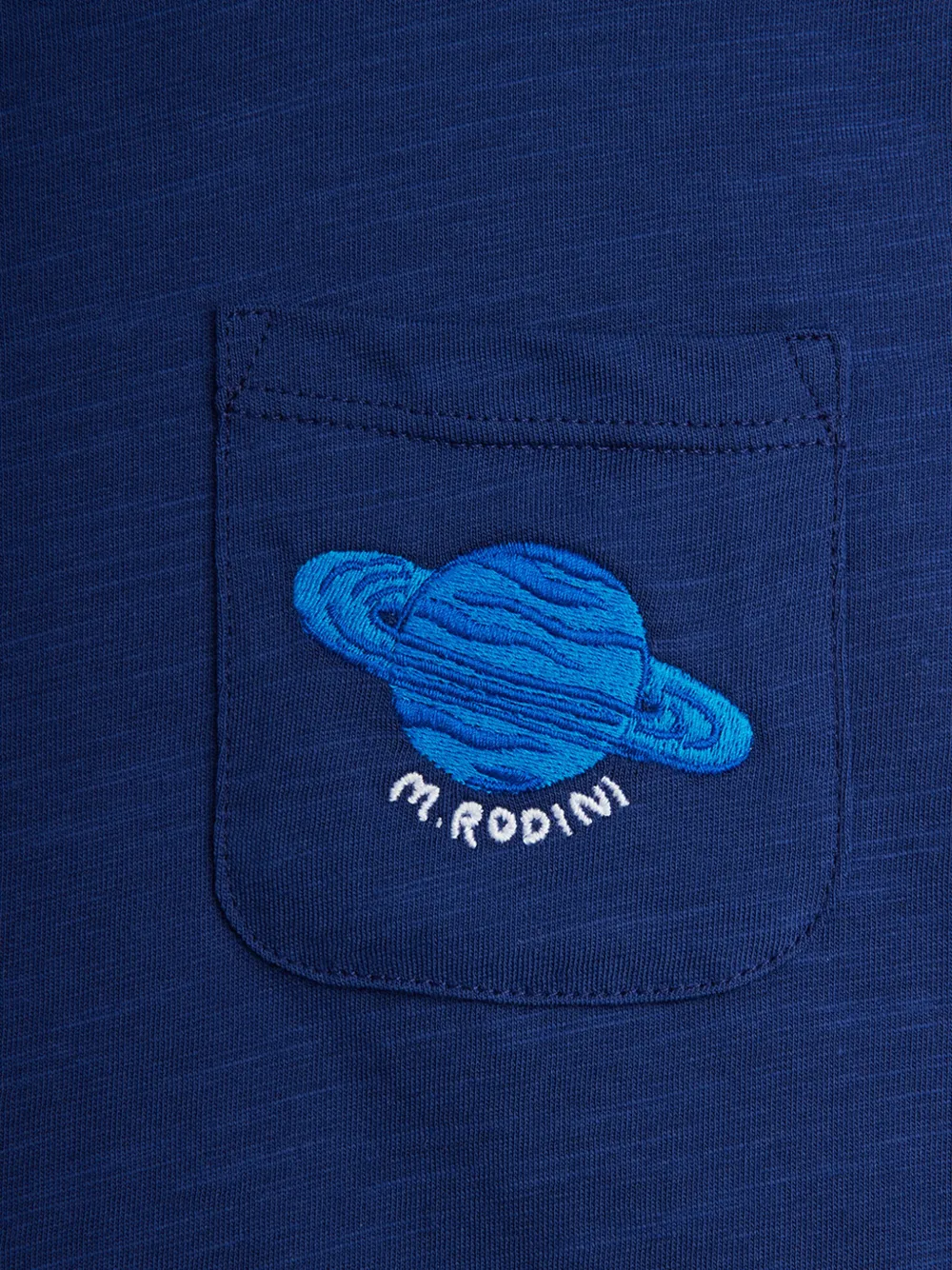 Футболка с нагрудным карманом Mini Rodini, синий — фото 4