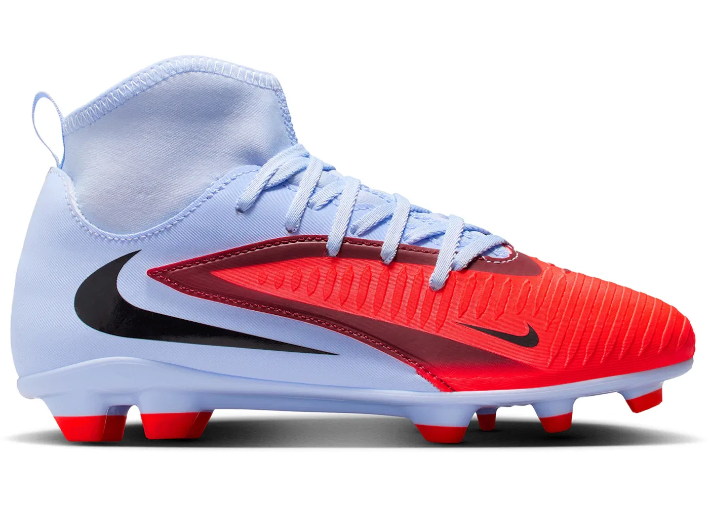 Детские бутсы Nike Phantom 6 High Club MG Scary Good Pack, Royal Tint/Bright Crimson