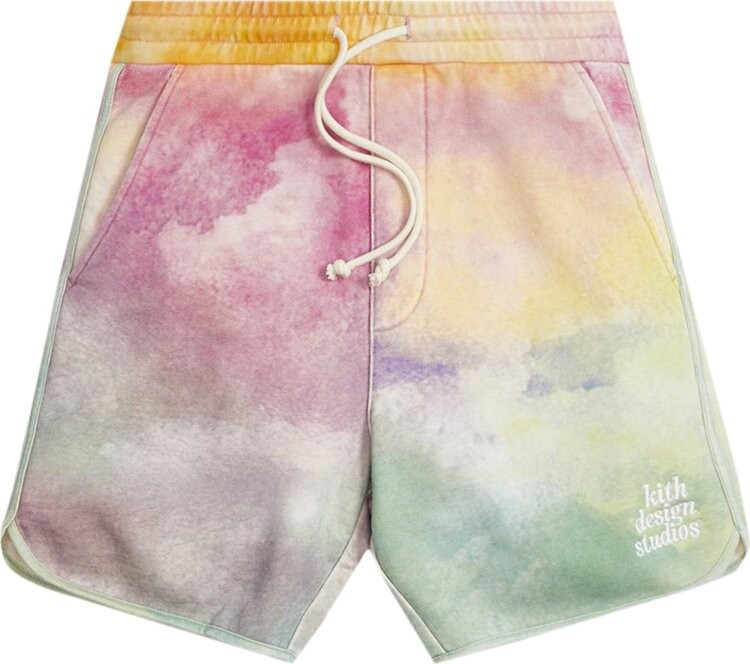 

Шорты Kith Tie Dye Jordan Short 'Pink/Green', разноцветный