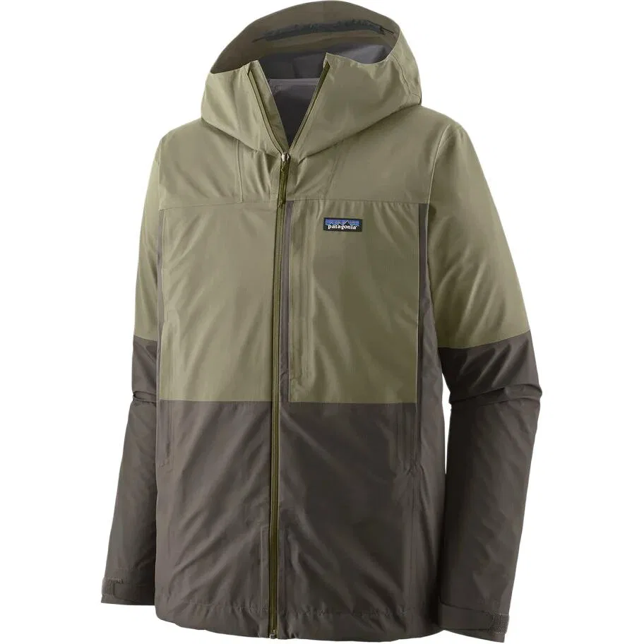 Мужская ветровка Patagonia Boulder Fork Rain Performance Jacket, River Rock Green/FGRV