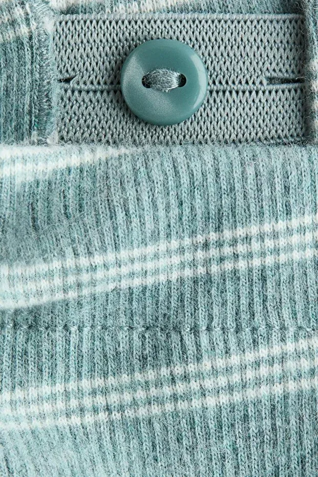 Детские леггинсы для девочек хлопковые из 2 предметов H&M, Dark Blue/Turquoise — фото 3