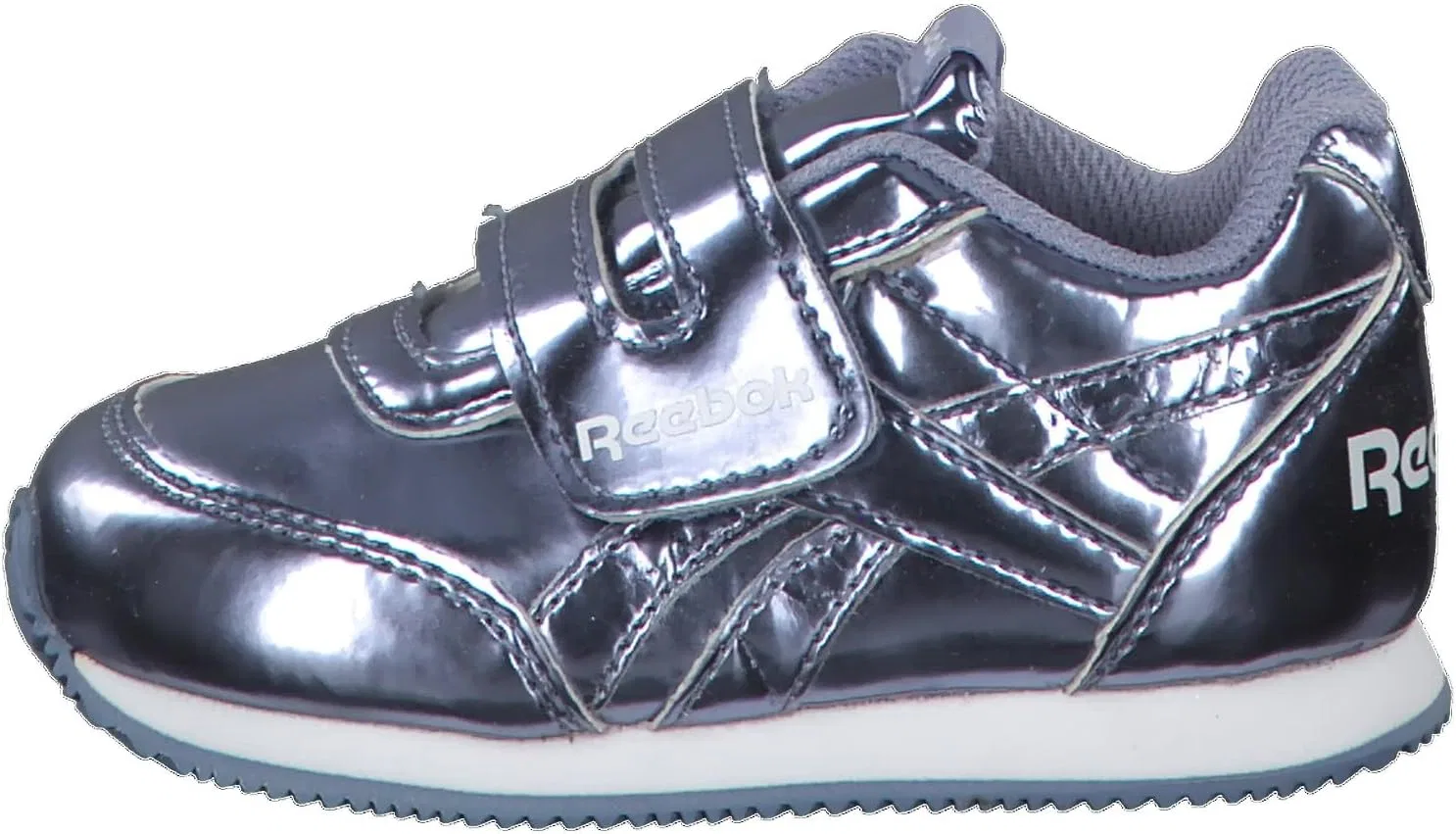 Детские кроссовки для девочек с принтом Reebok, Multicolour Metallic Purple Shadow White — фото 2