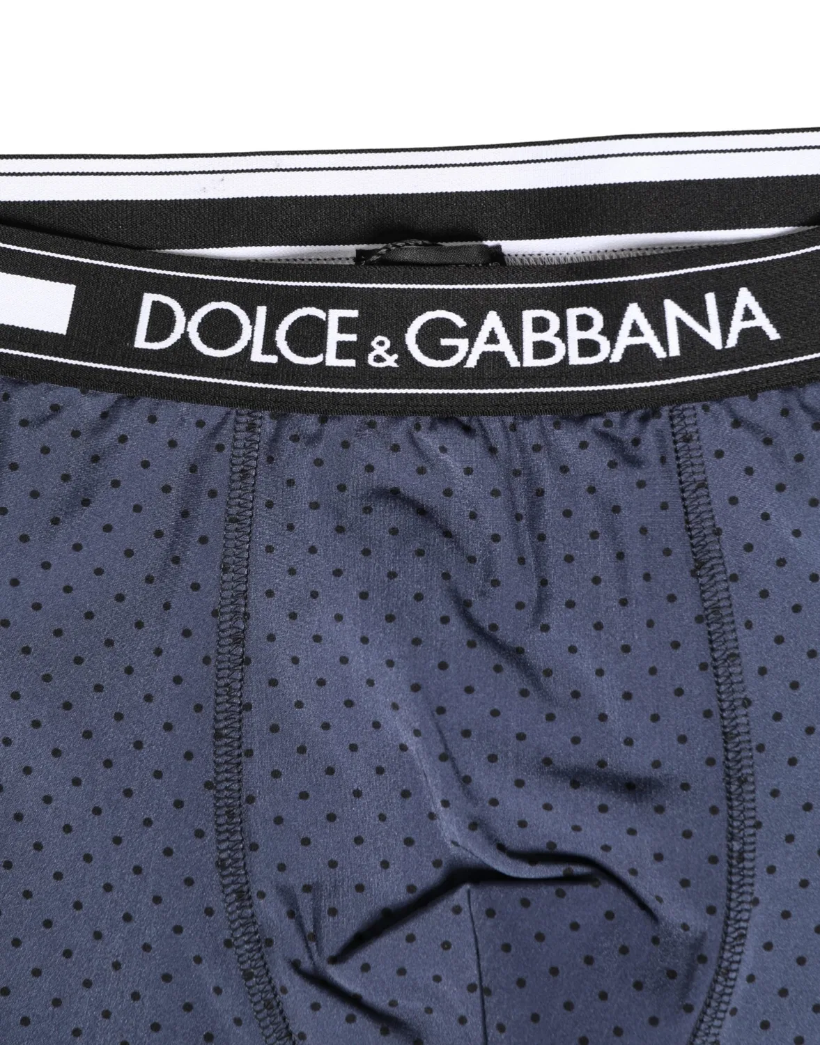 Мужские велосипедки-нижнее белье с эластичным поясом Bike Shorts Dolce & Gabbana, Dark Blue — фото 3