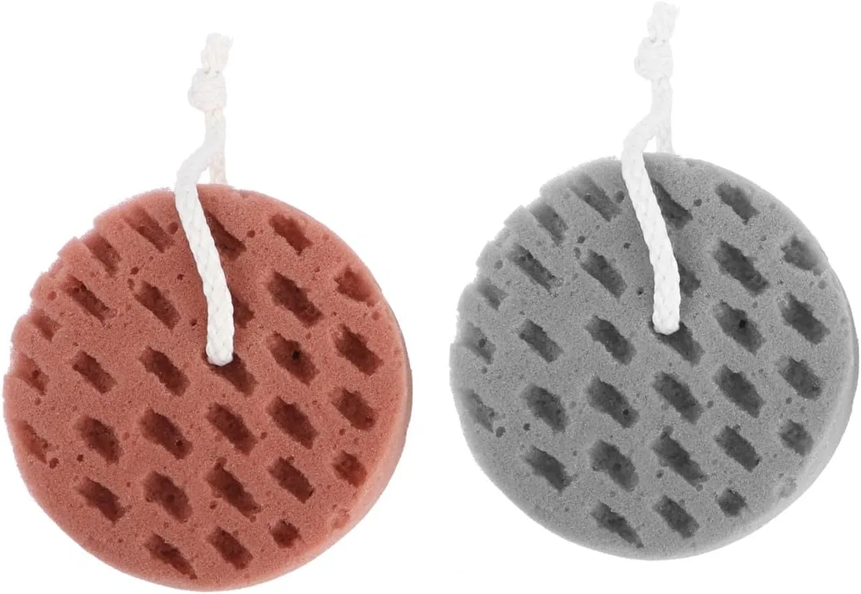 Мочалка для душа BATHVEVE, 2 шт, 30 г, мультиколор
