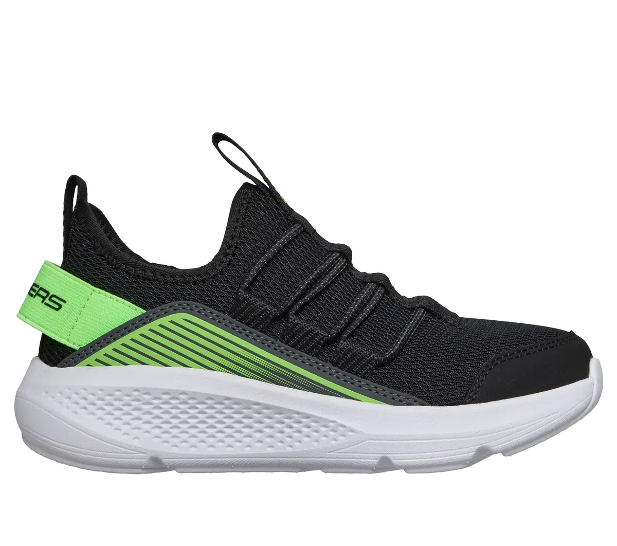 Детские кроссовки GO RUN Elevate Skechers, черный/лаймовый