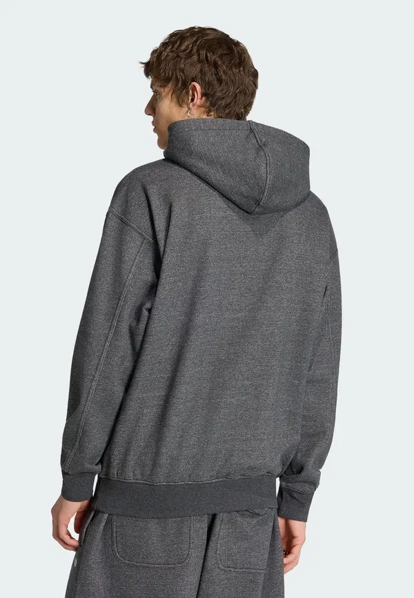 Толстовка свободного кроя меланжевого цвета с логотипом Trefoil Essentials Adidas Originals — фото 2