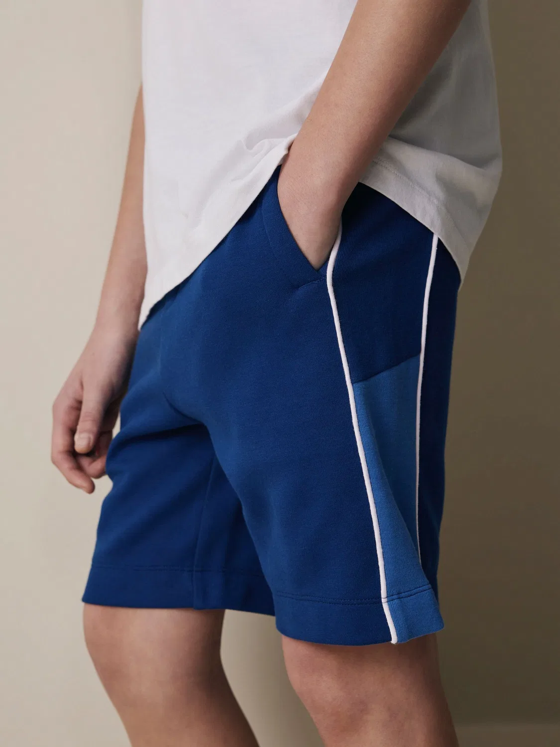 Шорты спортивные панельные, Cobalt Blue/Black Next