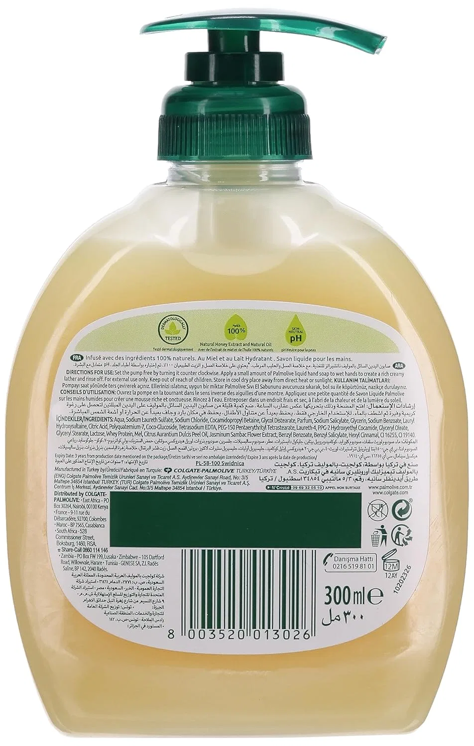 Жидкое мыло для рук Milk & Honey, Palmolive, 300 мл — фото 2