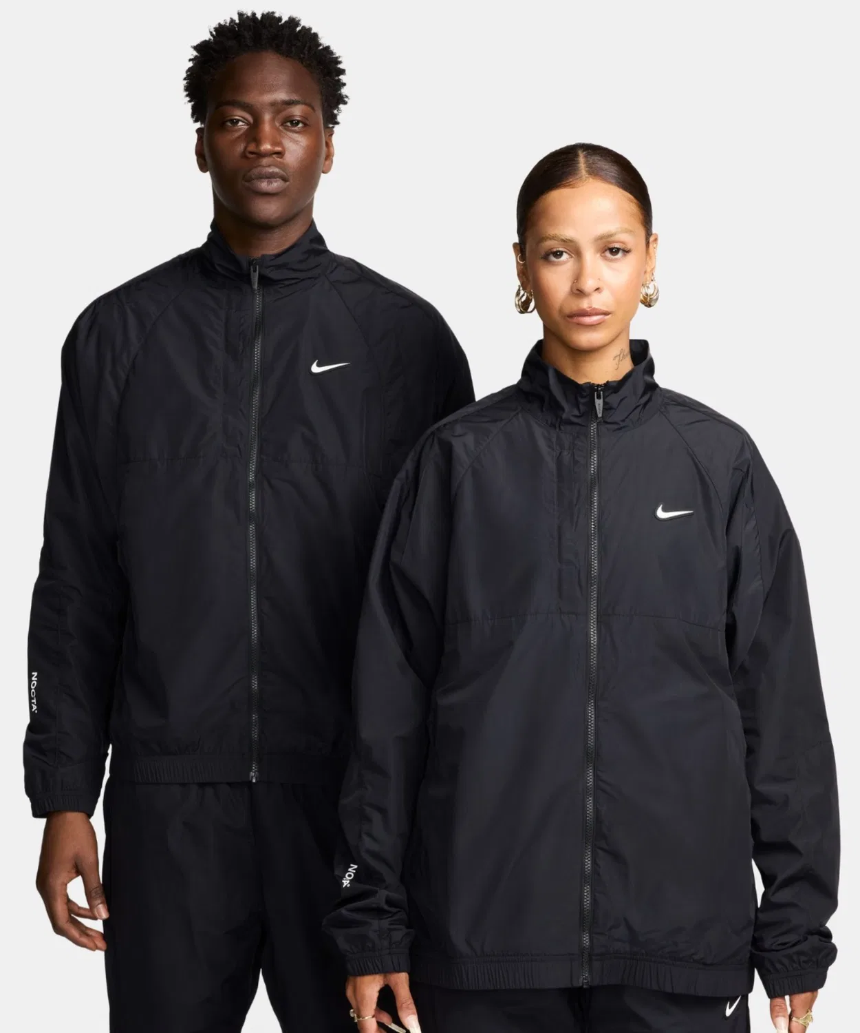 Мужская куртка из нейлона с принтом Nike NOCTA CS Track Jacket, Black — фото 2