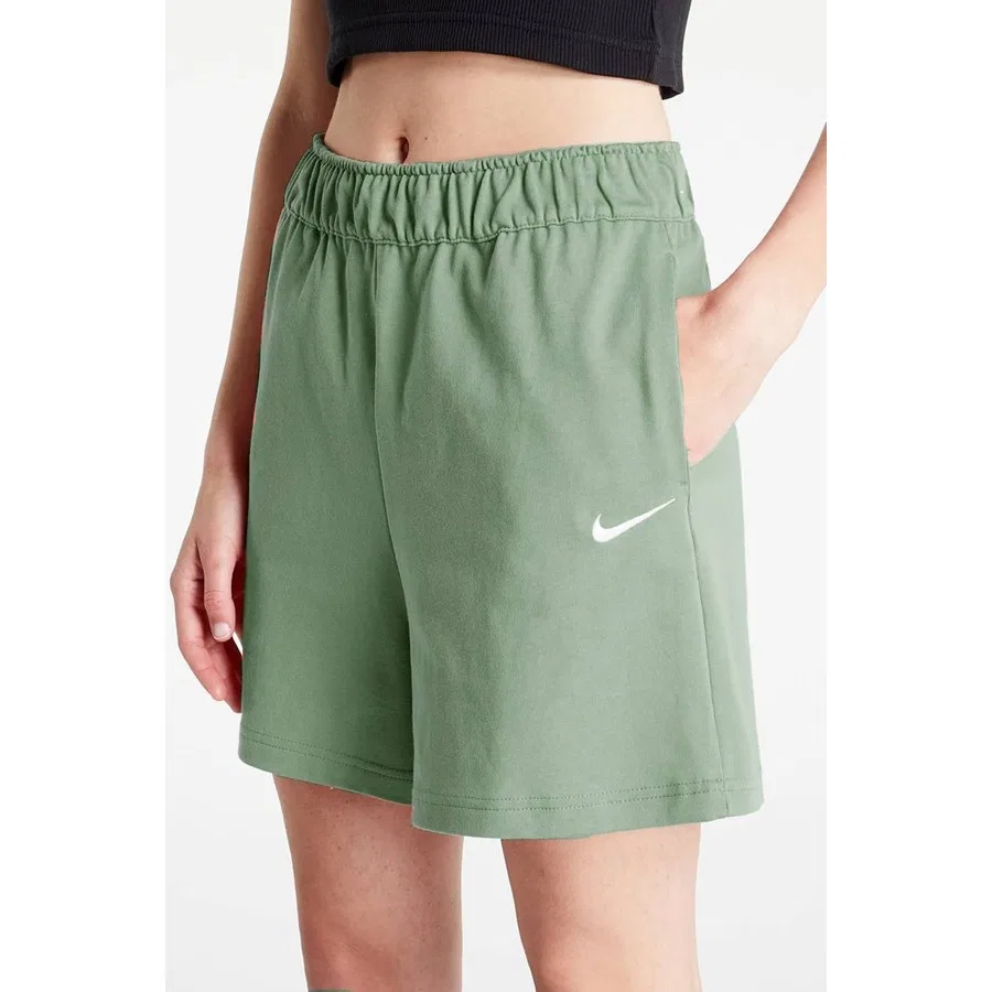 Женские шорты свободного кроя из джерси Nike Sportswear Essential Loose Fit, Зеленый