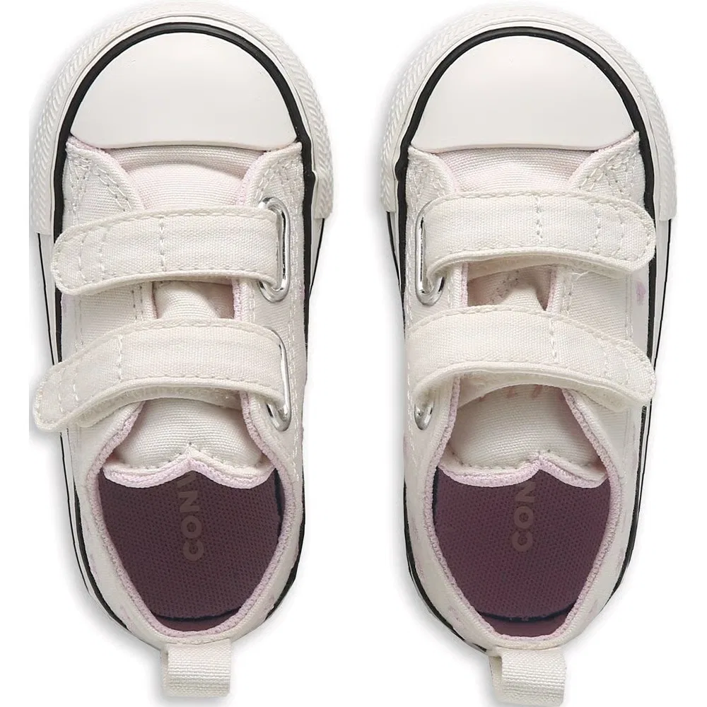 Детские низкие кроссовки Chuck Taylor All Star 2V для малышей Converse, White/Pink — фото 4