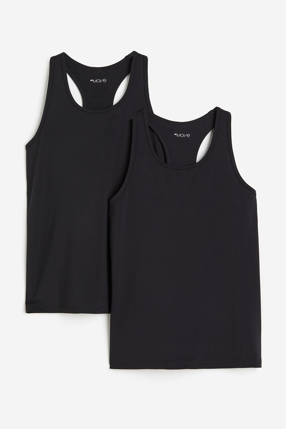 

Комплект спортивных топов H&M Kids DryMove, 2 предмета, черный