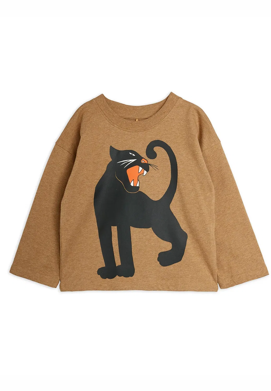 Футболка Panther унисекс с длинными рукавами Mini Rodini, Brown