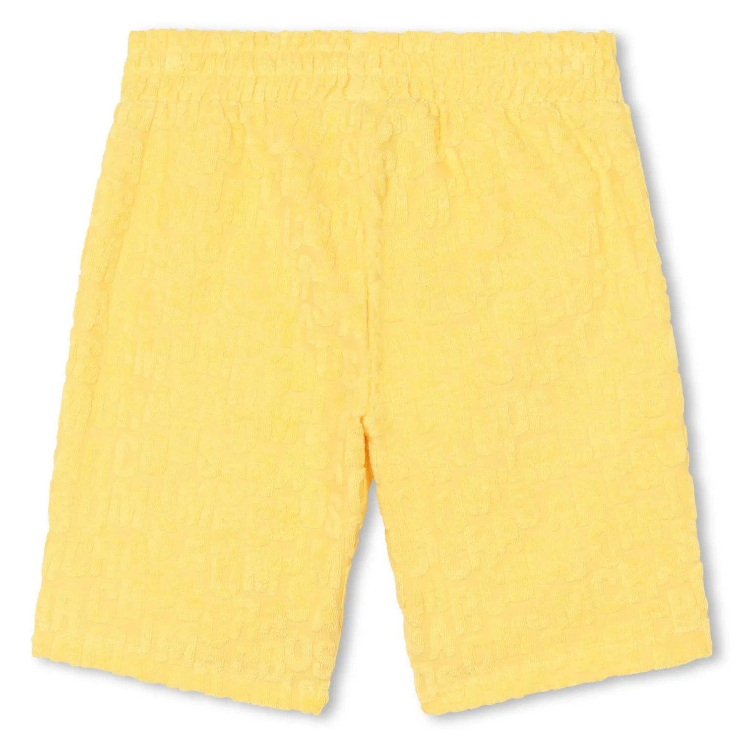Шорты с тисненым логотипом из махровой ткани Little Marc Jacobs, Gold Yellow