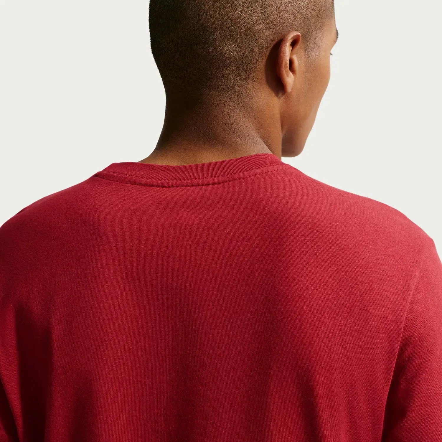 Мужская футболка хлопковая Sportswear Nike, Красный — фото 4