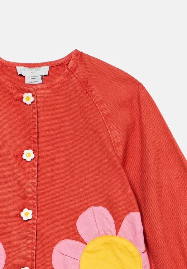 Куртка из хлопка Floral Stella Mccartney Kids, Red, красный — фото 4