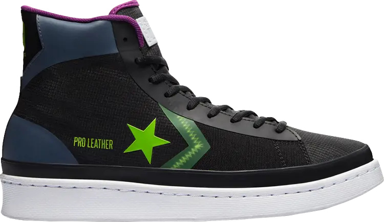

Кроссовки Converse Pro Leather High Miami Vibez - Gravel Bold Wasabi, серый