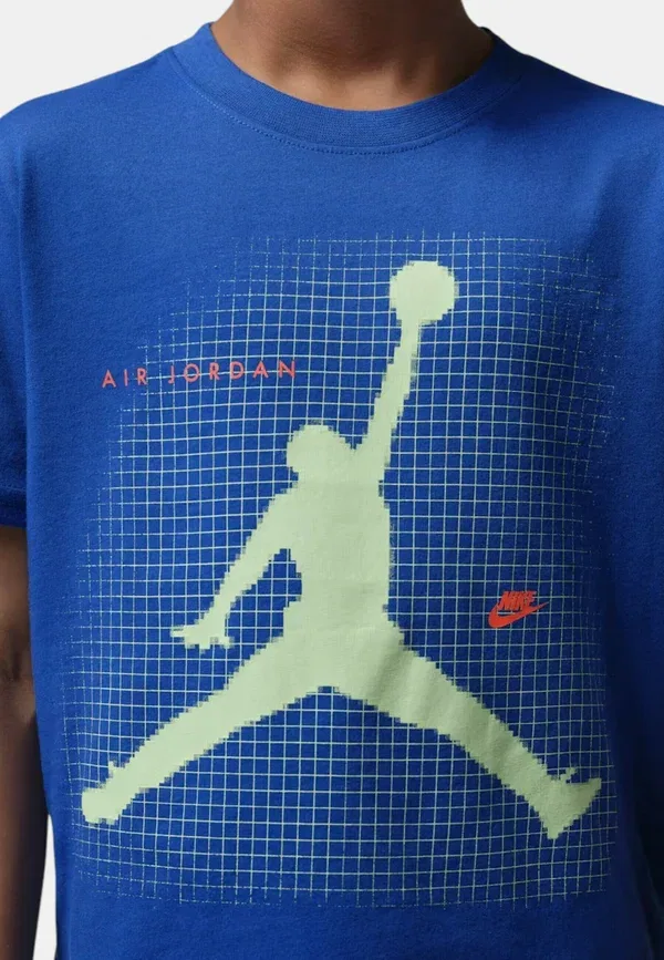 Футболка с принтом JDB Jumpman Grid Col U89 Jordan, синий — фото 4