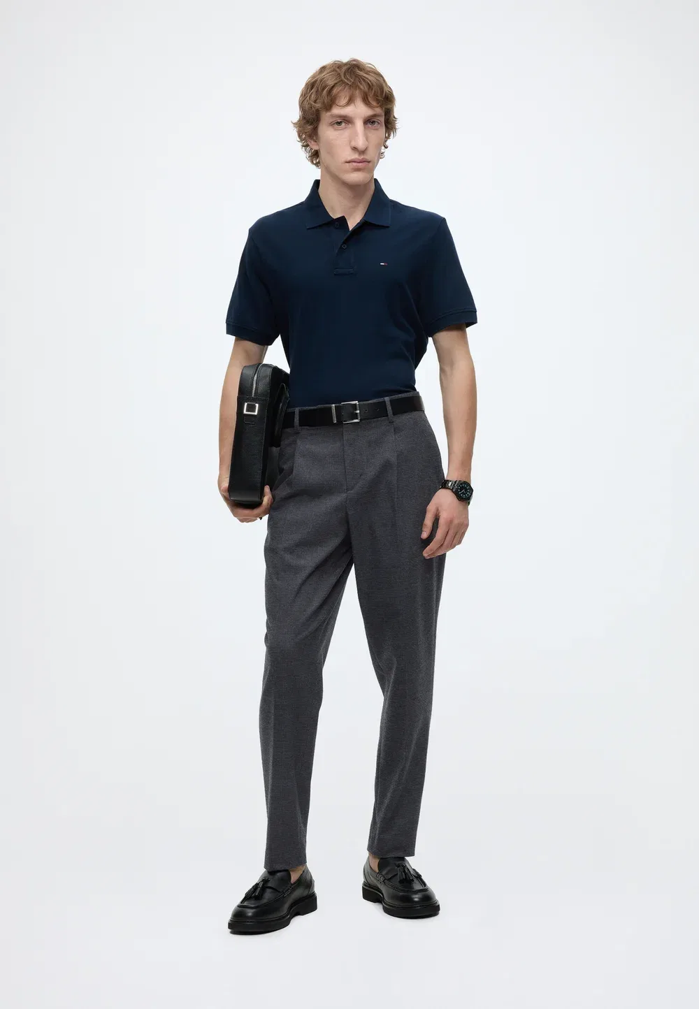 Брюки с мелким рисунком Tommy Hilfiger, Navy Blue — фото 2