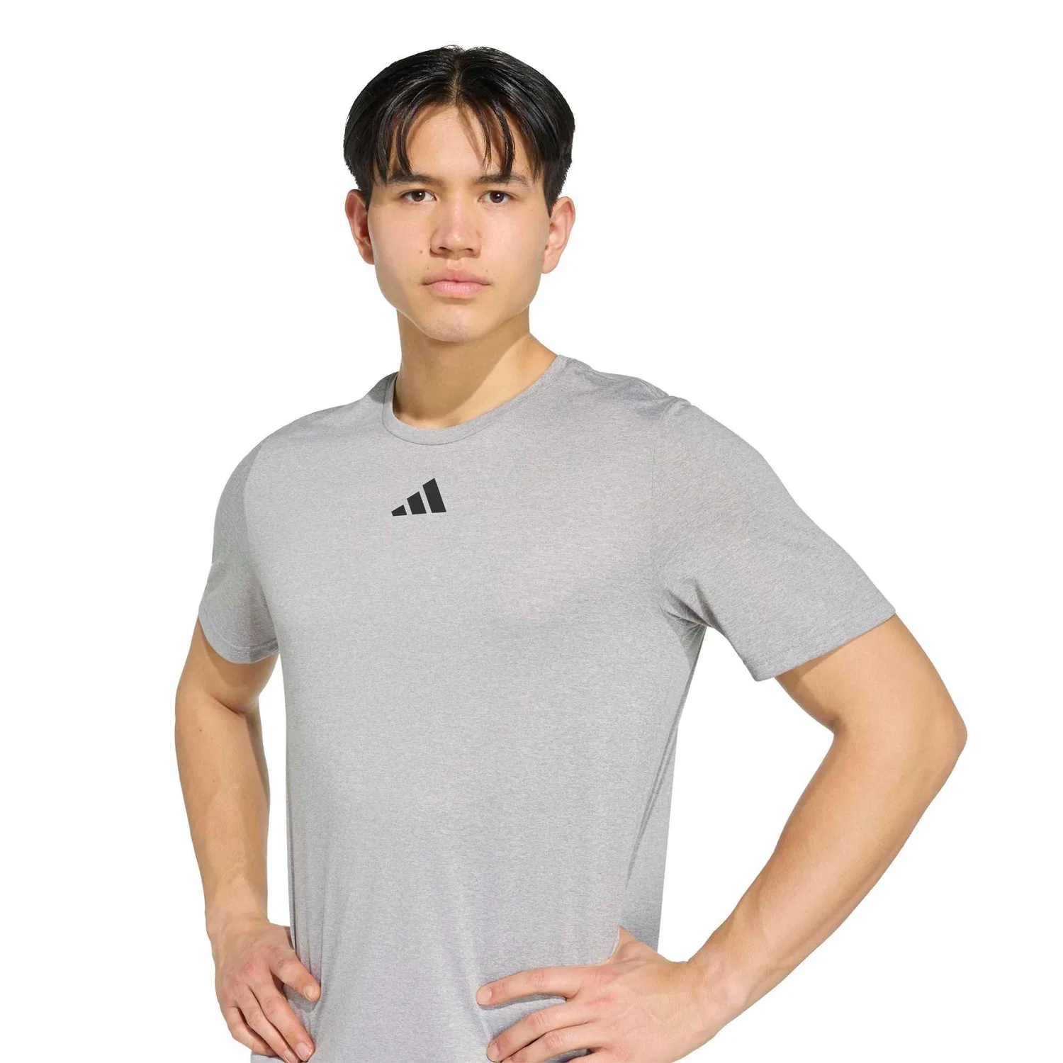 Мужская футболка с коротким рукавом Pregame A Adidas, Gray / Schwarz / Gray — фото 4