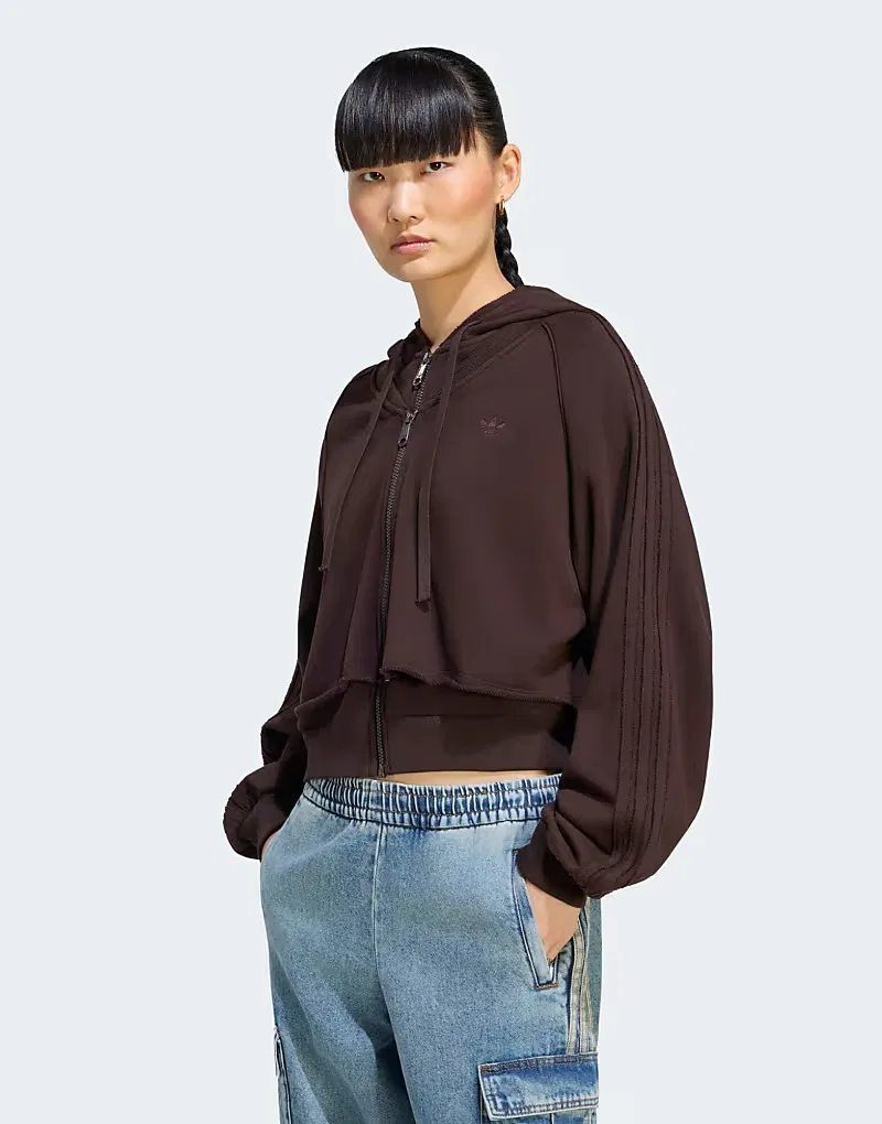 Толстовка Adidas Originals SST с двойной передней частью, Аврора Кофе