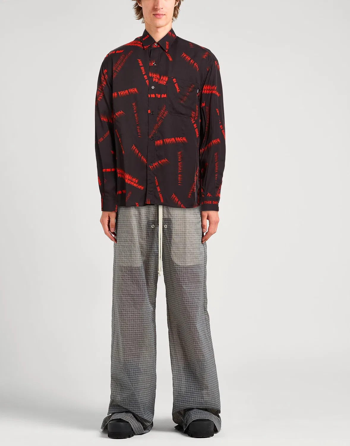 Мужская рубашка regular-fit из лиоцелла Diesel, черный — фото 2