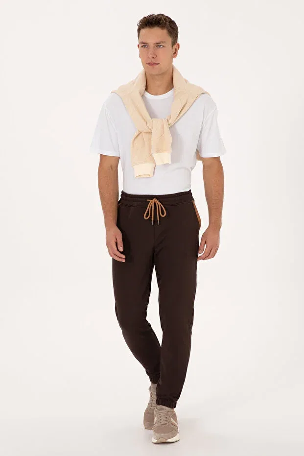 Мужские спортивные штаны с принтом U.S. Polo Assn., Dark Brown