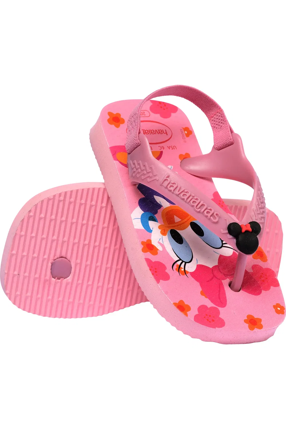 Сандалии детские с фиксацией на пятке Disney Classics Havaianas, Pink Glow — фото 4