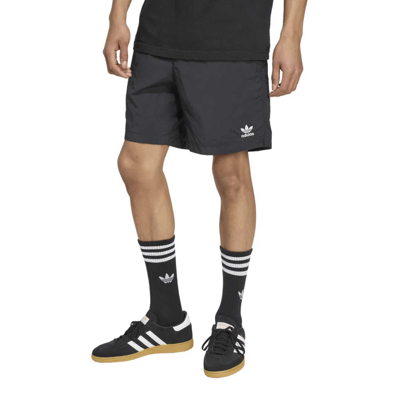 Мужские брюки Trefoil Essentials Woven Adidas, черный/белый