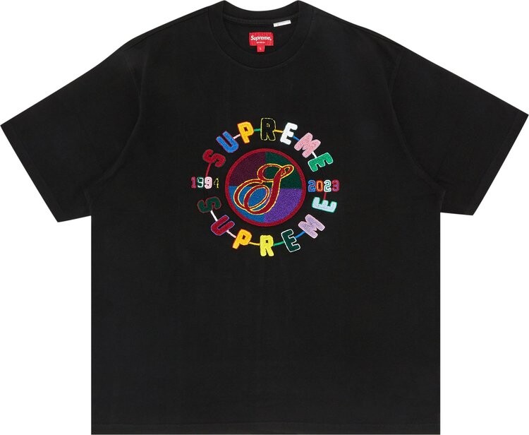 

Футболка Supreme Chenille Crest Short-Sleeve Top 'Black', черный