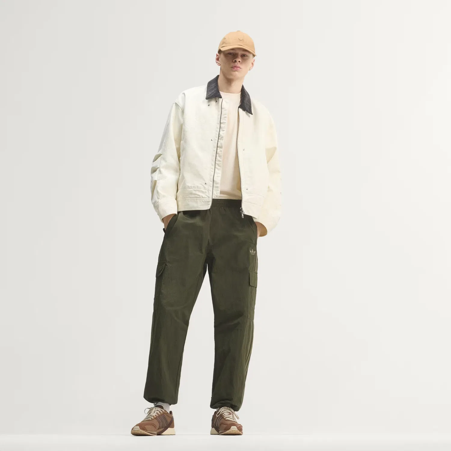 Мужские брюки карго свободного кроя Adicolor Classics 3-Stripes Cargo Adidas Originals, Night Cargo