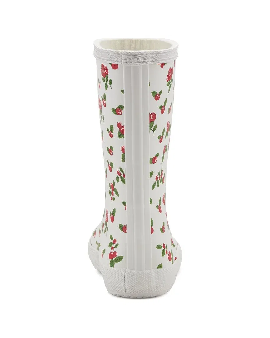Детские резиновые сапоги для девочек непромокаемые Hunter Rubber Rain Boot, White — фото 3